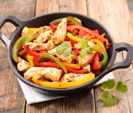 Chicken Fajitas with Peppers