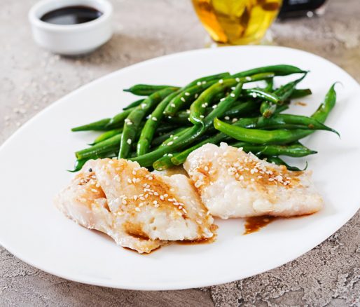 Cod, Mashed Potato and Green Beans