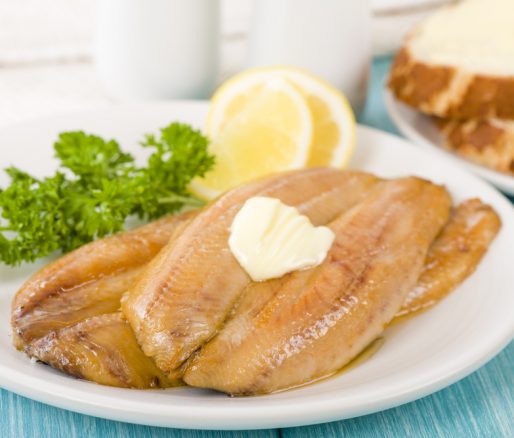 Grilled Kippers with Lemon and Gluten Free Toast