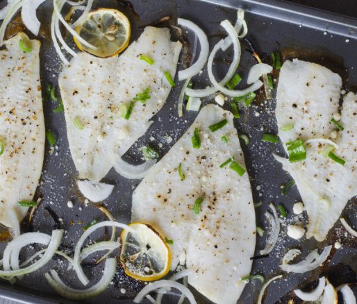 Plaice with Peas and Mashed Potato