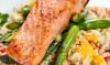 Salmon with Asparagus and Couscous