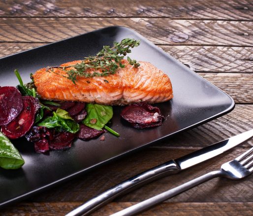 Salmon with Beetroot Salad