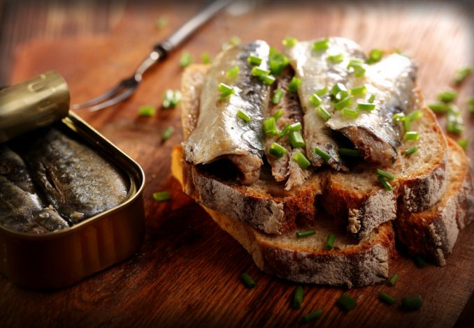 Sardines on Gluten-free Toast