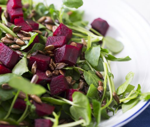 Spinach, Beetroot and Lentil Salad