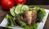 Tinned Sardines with Tomato and Cucumber Salad