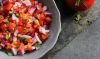 Tomato, Red Onion and Coriander Salsa with Flat Bread