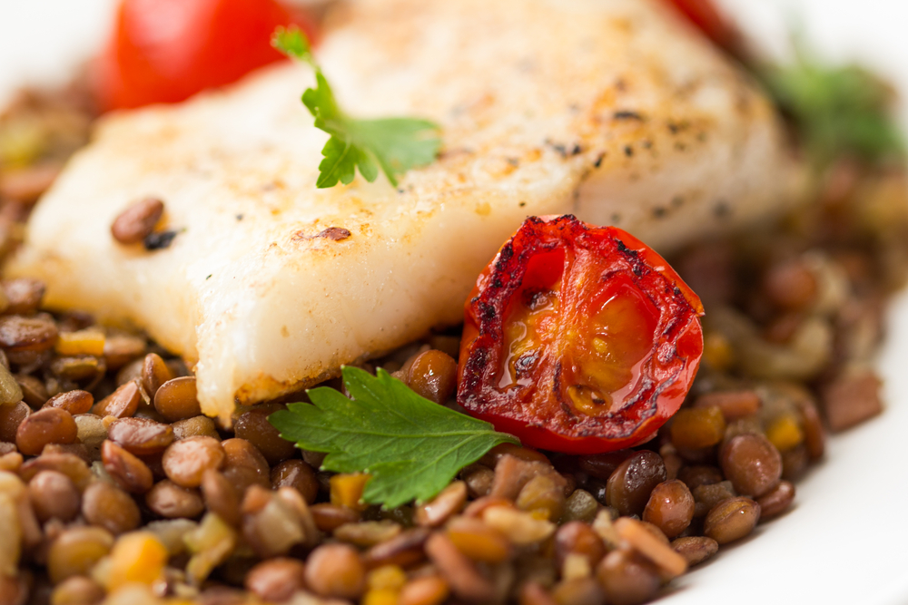 Cod With Warming Lentils And Peas AI Weight Loss Diet