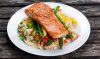 Fiery Salmon with Asparagus and Couscous