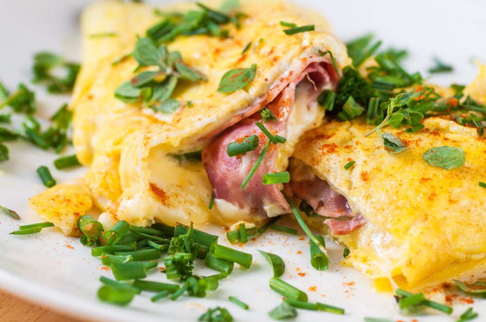 simple-cheese-omelette-with-parmesan-spring-onion-raw-rhubarb-fit