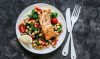 Volcano Salmon with Chickpeas